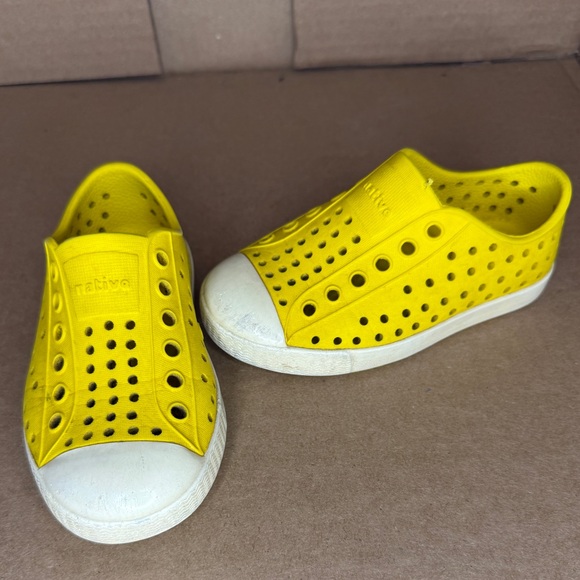 Native Other - Native Jefferson Yellow EVA Slip On Water Shoes Sneakers Kids Toddler Size C7